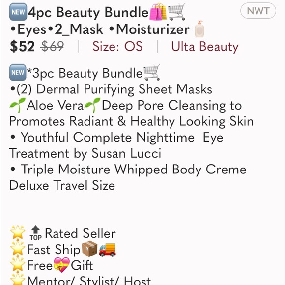 🆕4pc Beauty Bundle>🦋Eyes 🦋2_Mask🦋Moisturizer - Picture 13 of 15